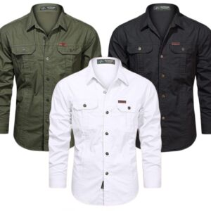 Full sleeves double pocket panel Shirt