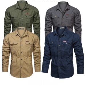 Full sleeves double pocket panel Shirt