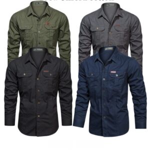 Full sleeves double pocket panel Shirt