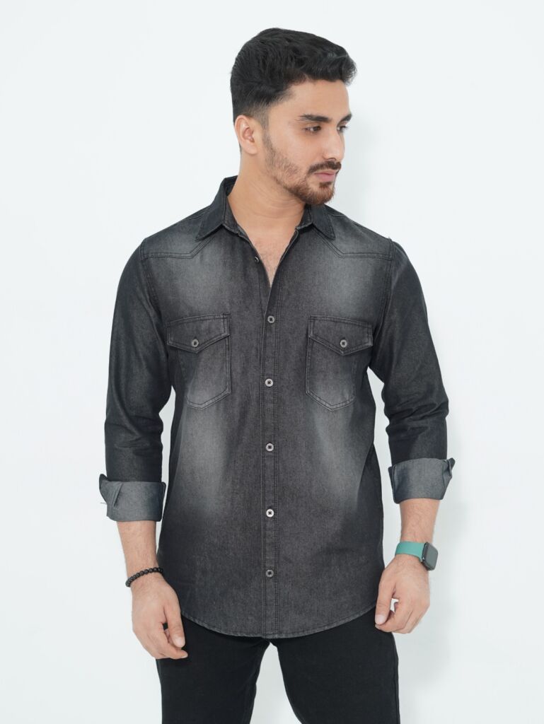 Black Denim Shirt