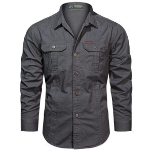 Full sleeve double pocket panel Shirt