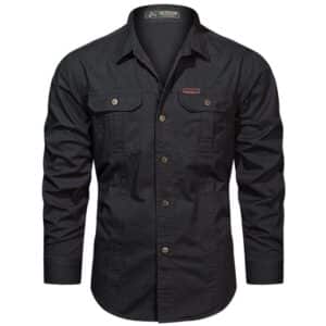 Full sleeve double pocket panel Shirt