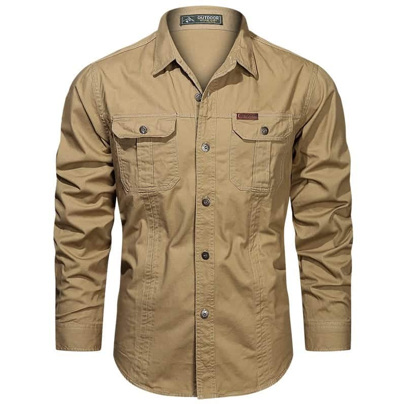 Full sleeve double pocket panel Shirt