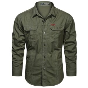 Full sleeve double pocket panel Shirt