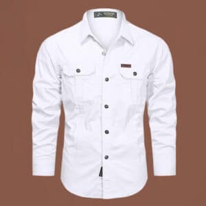 Full sleeve double pocket panel Shirt